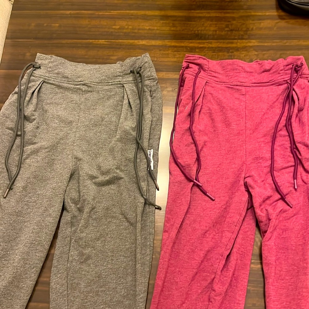 GYMSHARK Ribbon Tie
Waist Harem Athletic Lounge Jogger Pants (TWO COLORS)